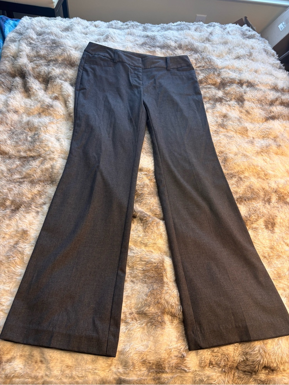 Tracy Evans Charcoal Wide-Leg Dress Jeans
